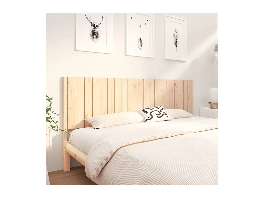 Tête de lit 205,5x4x100 cm Bois massif de pin