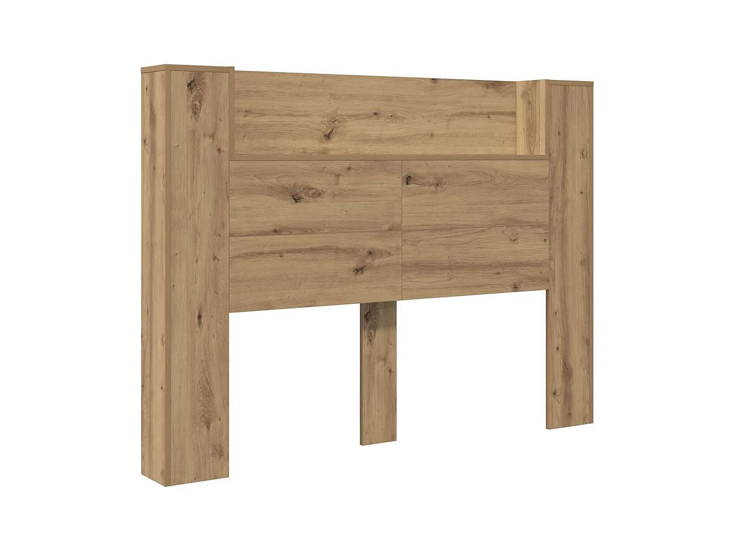 Tête de Lit chêne artisanal Bois d'ingénierie