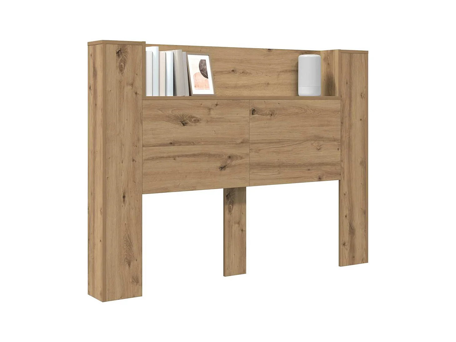 Tête de Lit chêne artisanal Bois d'ingénierie