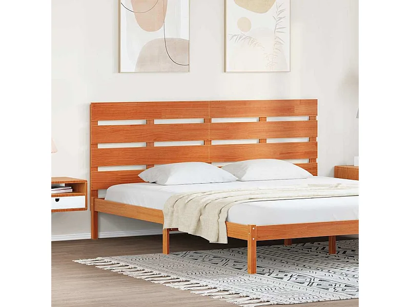 Tête de lit Marron cire 200.5 x 3 x 80 cm Bois massif en pin