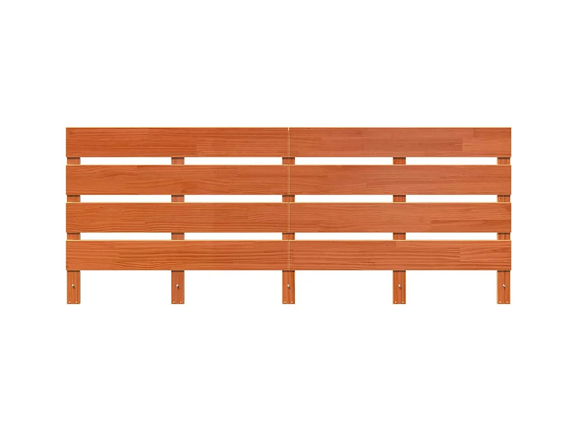 Tête de lit Marron cire 200.5 x 3 x 80 cm Bois massif en pin