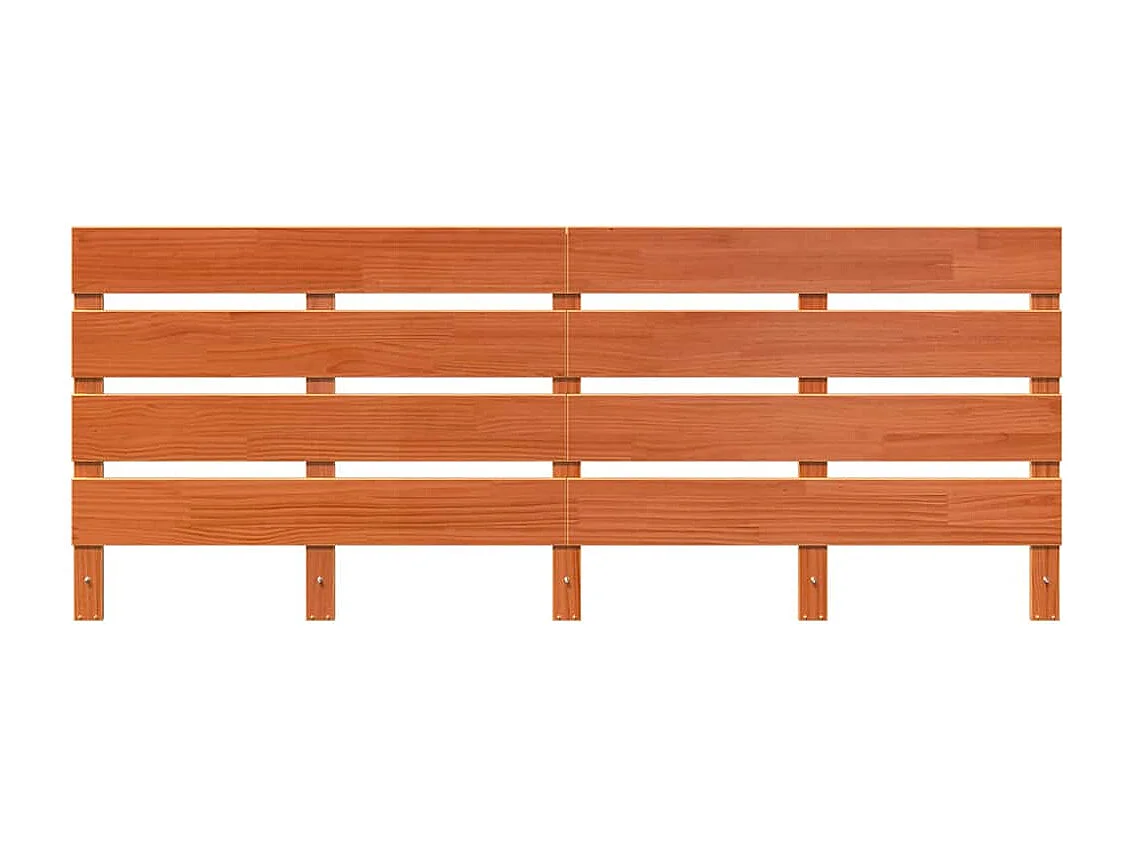 Tête de lit Marron cire 200.5 x 3 x 80 cm Bois massif en pin