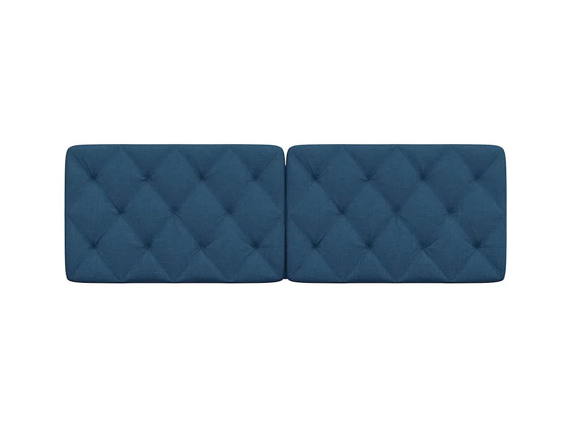 Tête de lit bleu 160 cm tissu