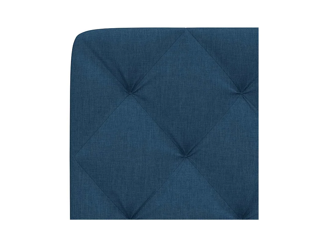 Tête de lit bleu 160 cm tissu