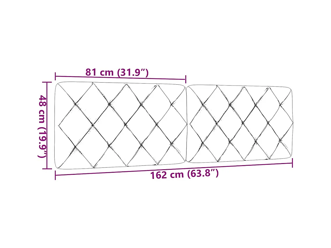 Tête de lit bleu 160 cm tissu
