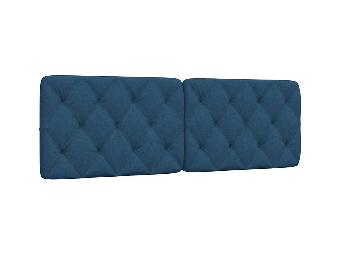 Tête de lit bleu 160 cm tissu