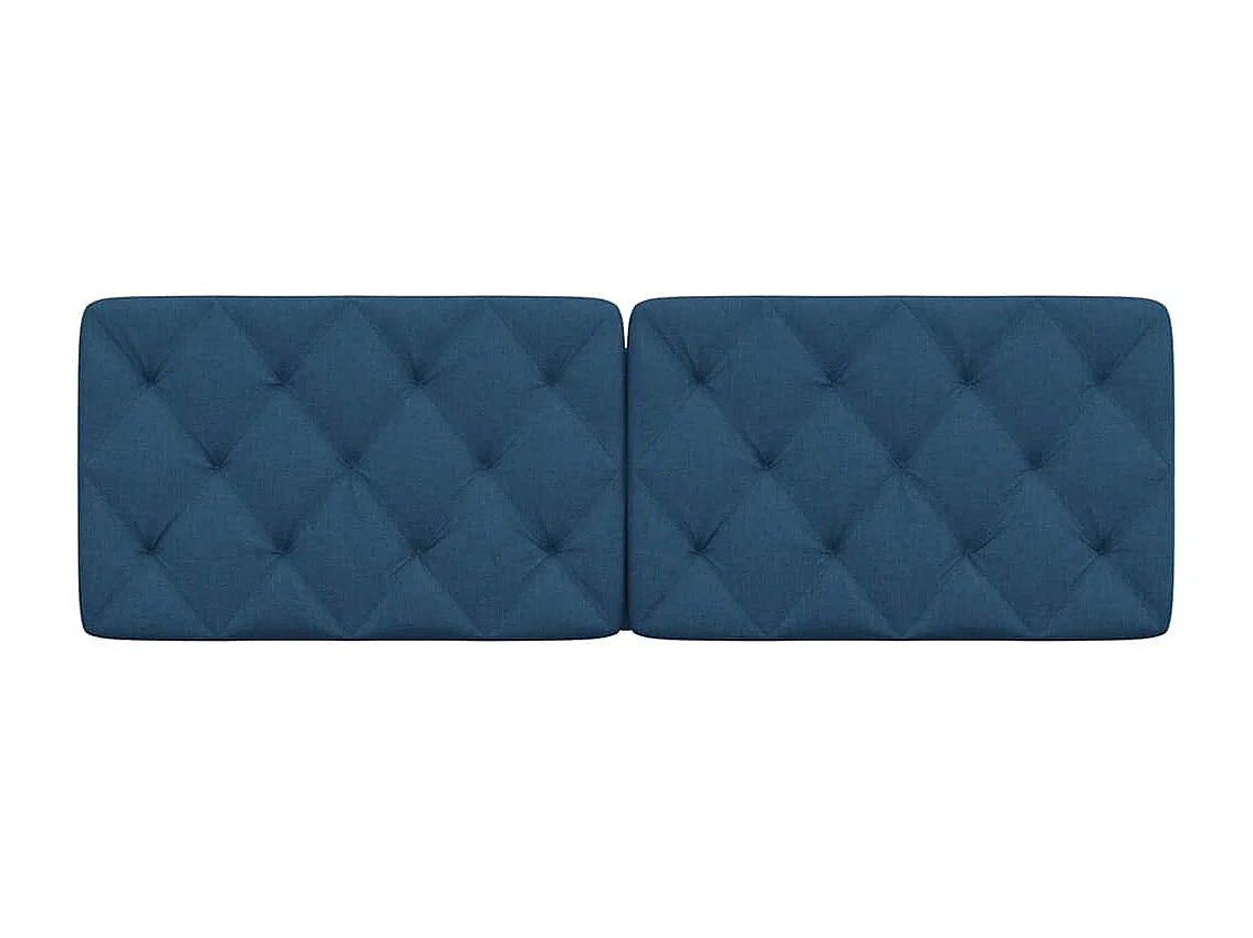 Tête de lit bleu 160 cm tissu