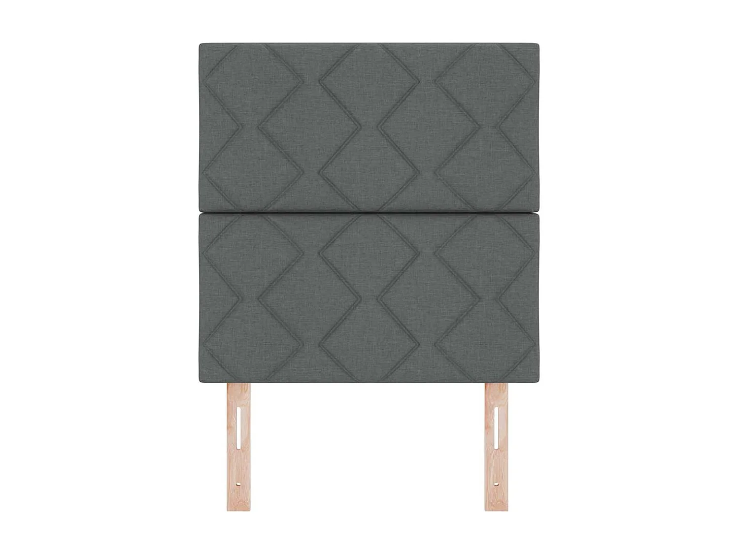 Cabeceira de Tecido Geométrico Cinzento escuro 80 cm tecido