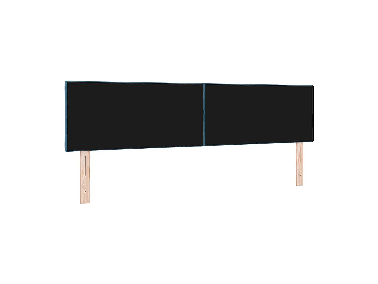 Tête de Lit LED Géométrique Bleu foncé 180 cm Velours