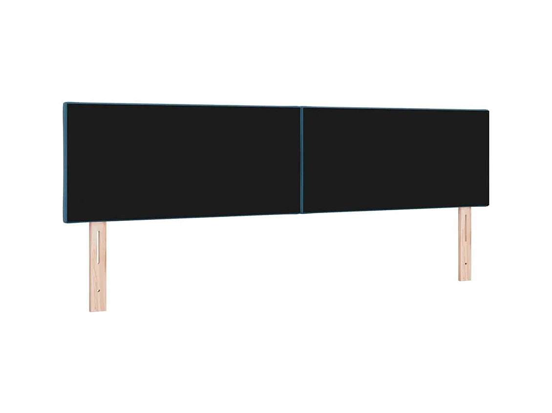 Tête de Lit LED Géométrique Bleu foncé 180 cm Velours