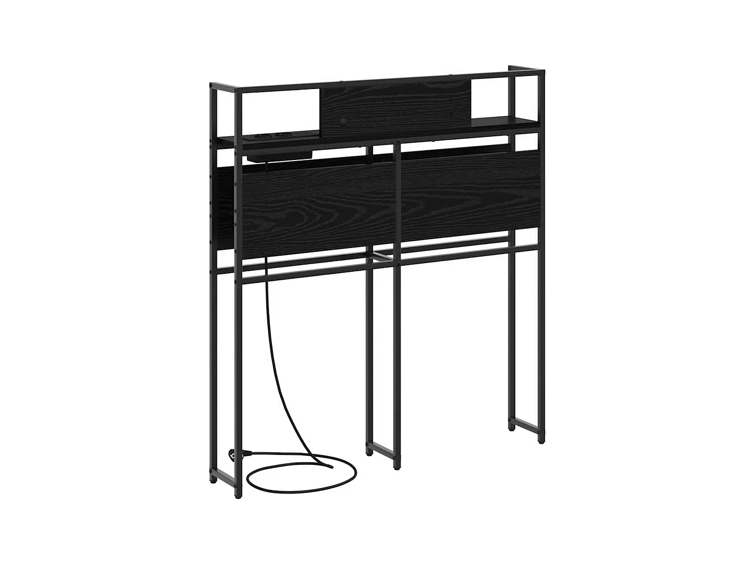 Tête de lit de rangement Chêne noir 90 cm Bois d'ingénierie