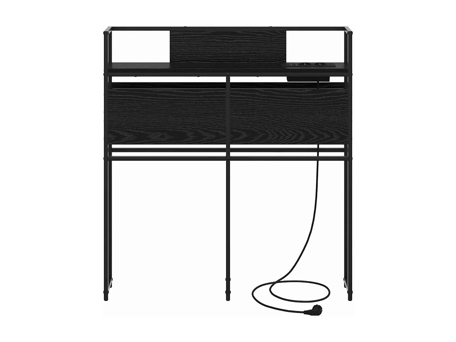Tête de lit de rangement Chêne noir 90 cm Bois d'ingénierie