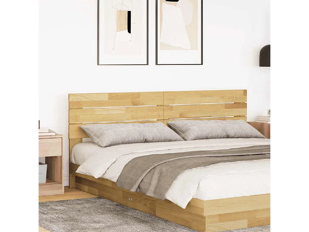 Tête de lit 180 cm bois massif de chêne