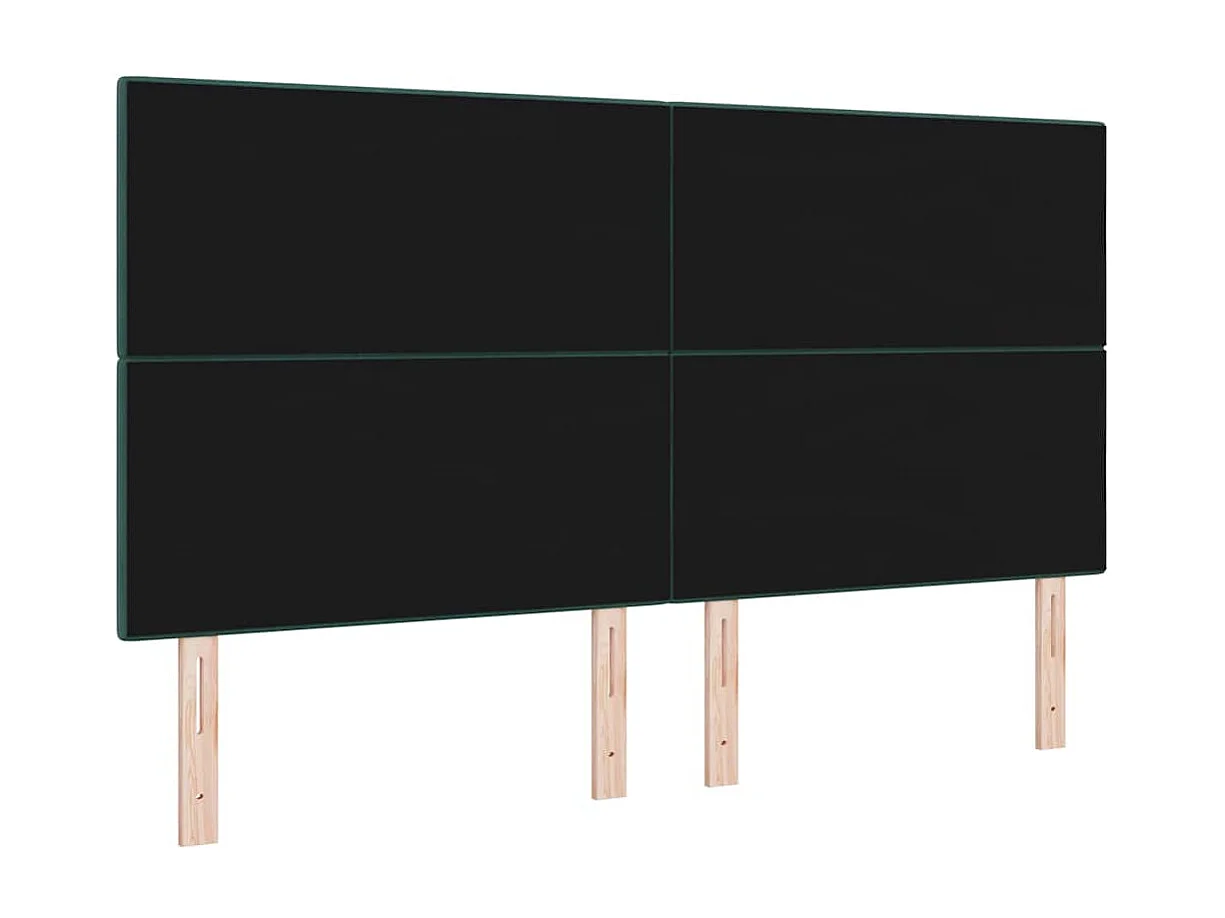 Tête de lit Montage mural Vert foncé 180 cm Velours