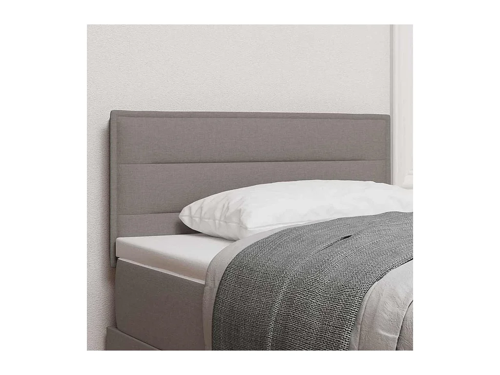 Tête de lit avec tête de lit Taupe 100 cm tissu