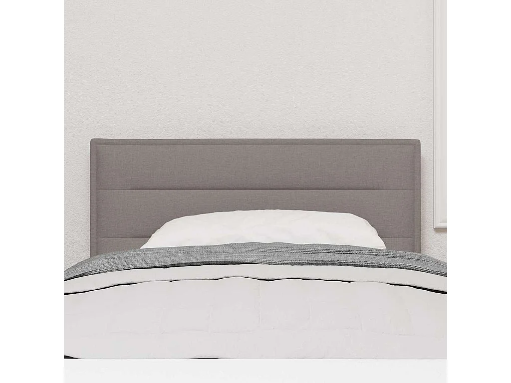 Tête de lit avec tête de lit Taupe 100 cm tissu