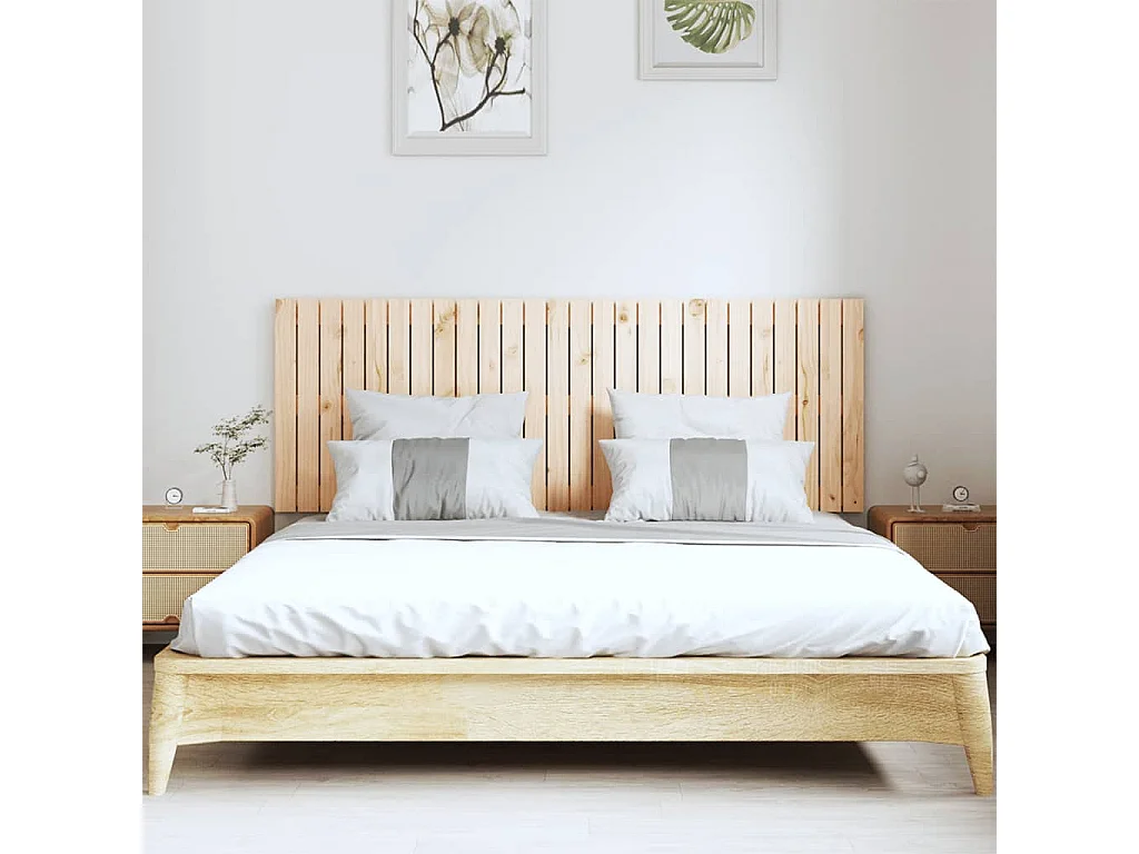 Wandhoofdbord 166x3x60 cm massief grenenhout
