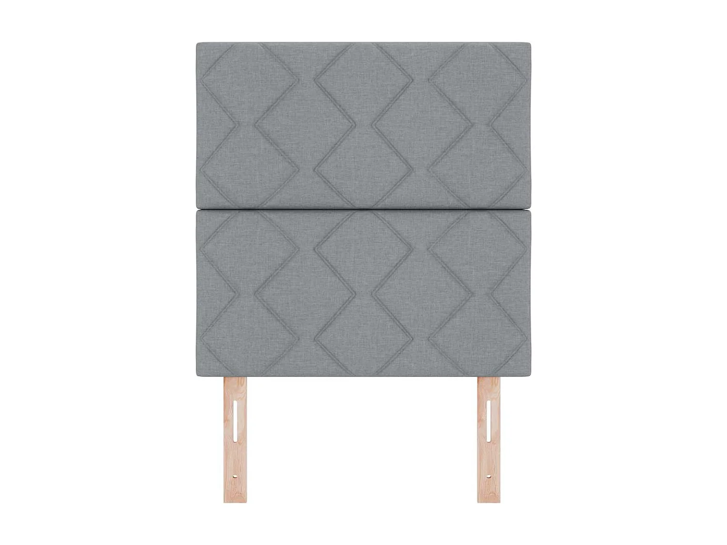 Cabeceira de Tecido Losangos Manual Cinzento-claro 80 cm tecido