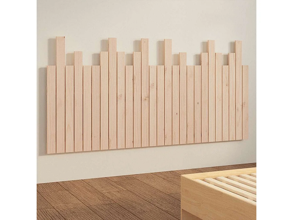 Tête de lit murale 166x3x80 cm Bois massif de pin