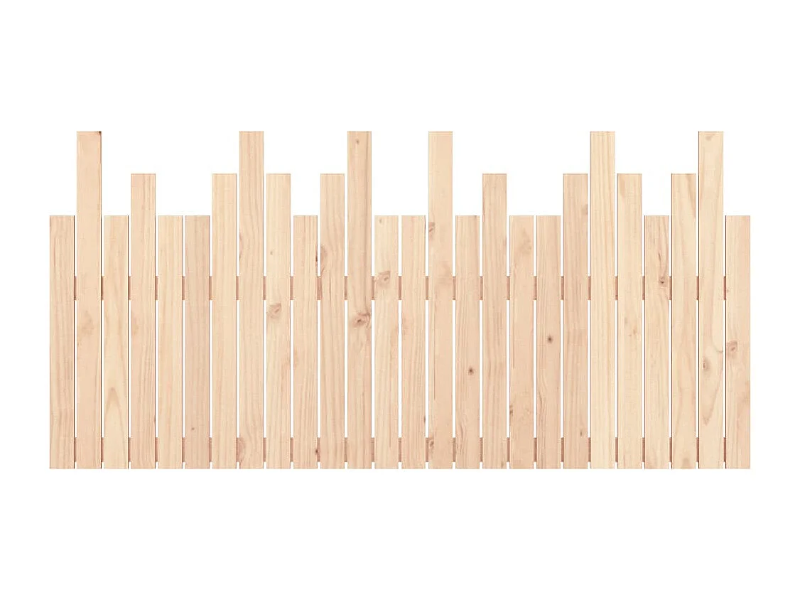 Tête de lit murale 166x3x80 cm Bois massif de pin
