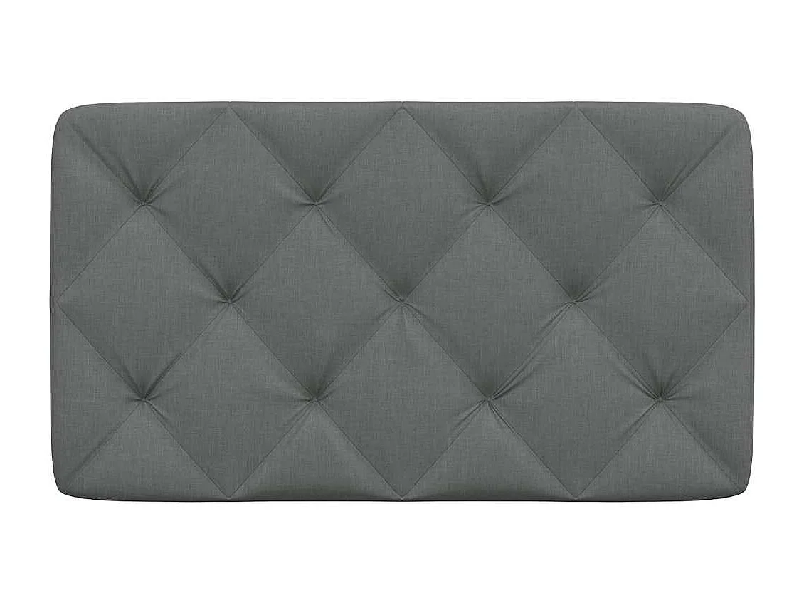 Tête de lit gris foncé 80 cm tissu