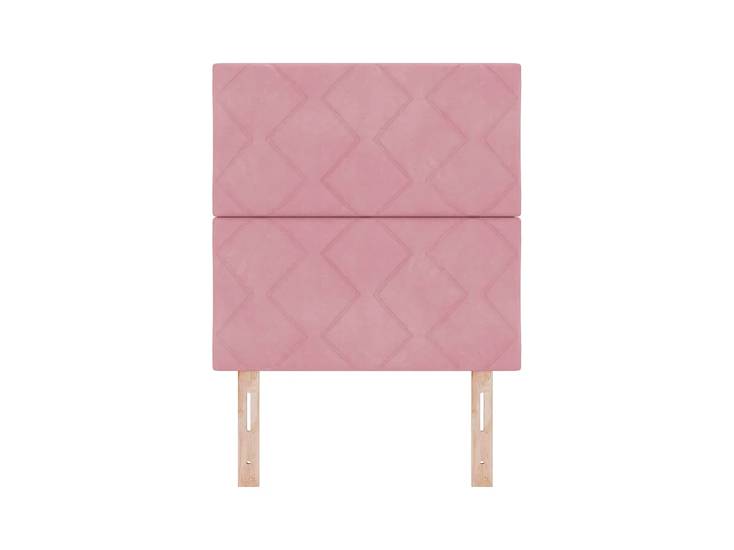 Tête de lit Montage mural Géométrique Rose 80 cm Velours