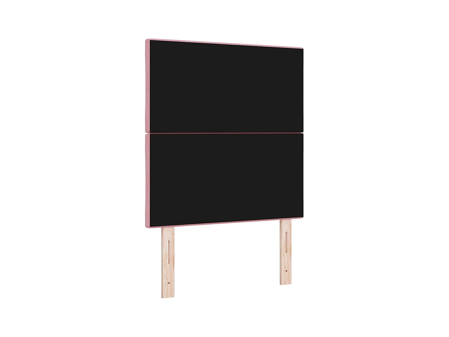 Tête de lit Montage mural Géométrique Rose 80 cm Velours