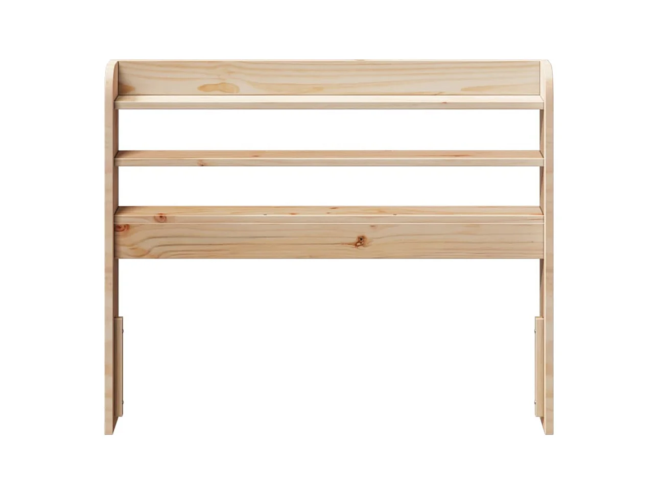 Tête de lit avec étagères 90 cm bois massif de pin