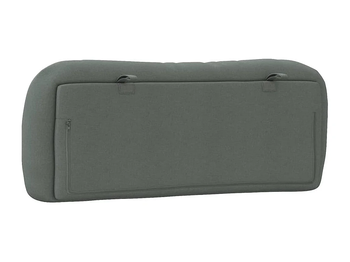 Tête de lit gris foncé 100 cm tissu