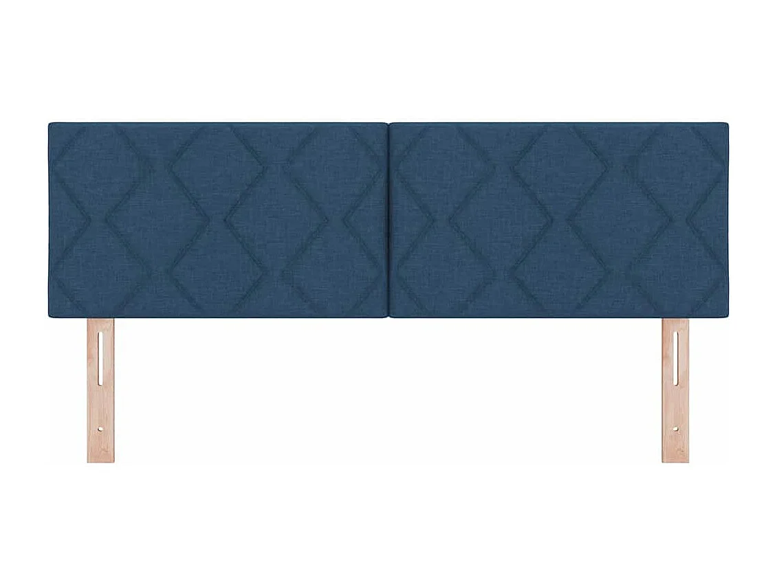 Tête de Lit en Tissu Géométrique Bleu 160 cm tissu