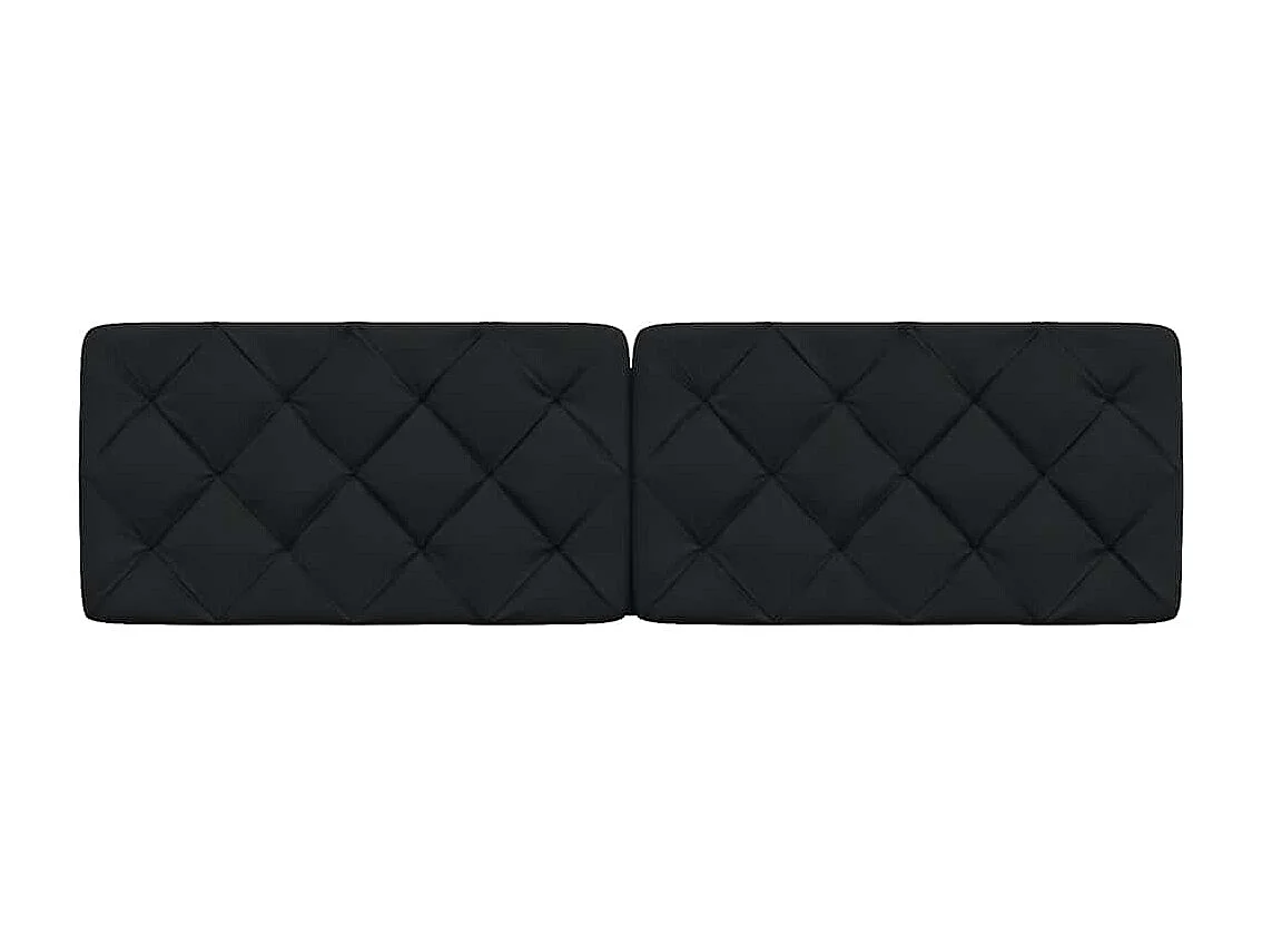 Tête de lit noir 180 cm tissu