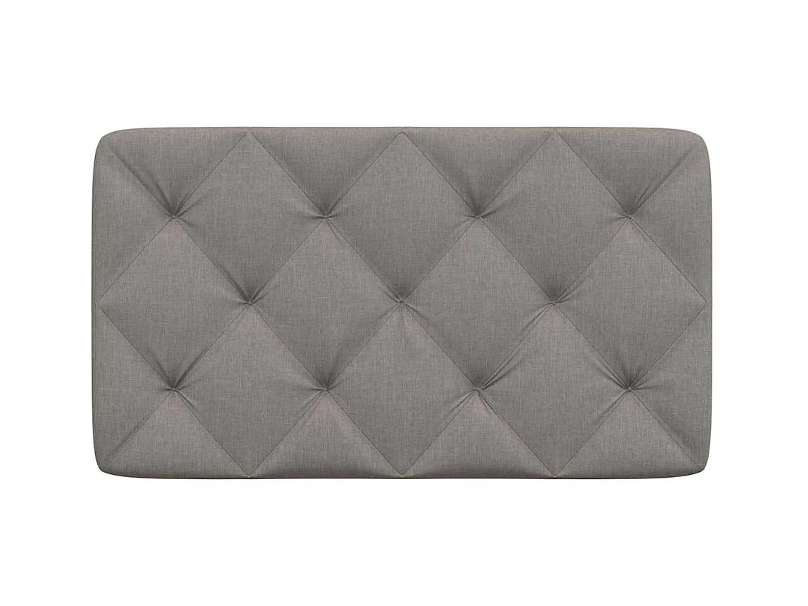 Almofadão de cabeceira 80 cm tecido cinzento-acastanhado