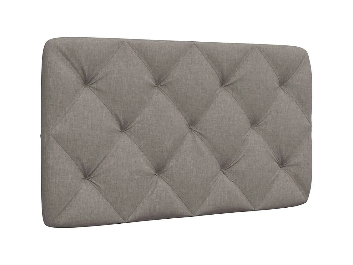 Cabecero de cama acolchado tela gris taupé 80 cm