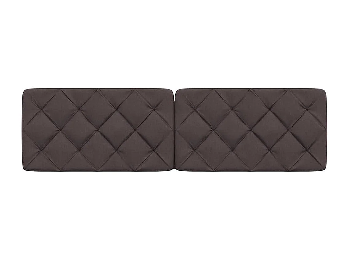Tête de lit marron foncé 180 cm tissu