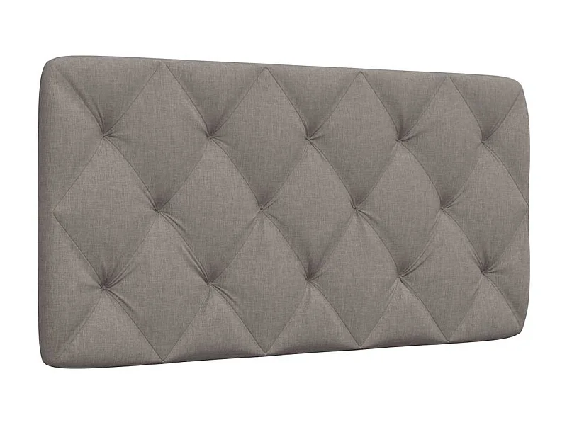 Tête de lit taupe 100 cm tissu