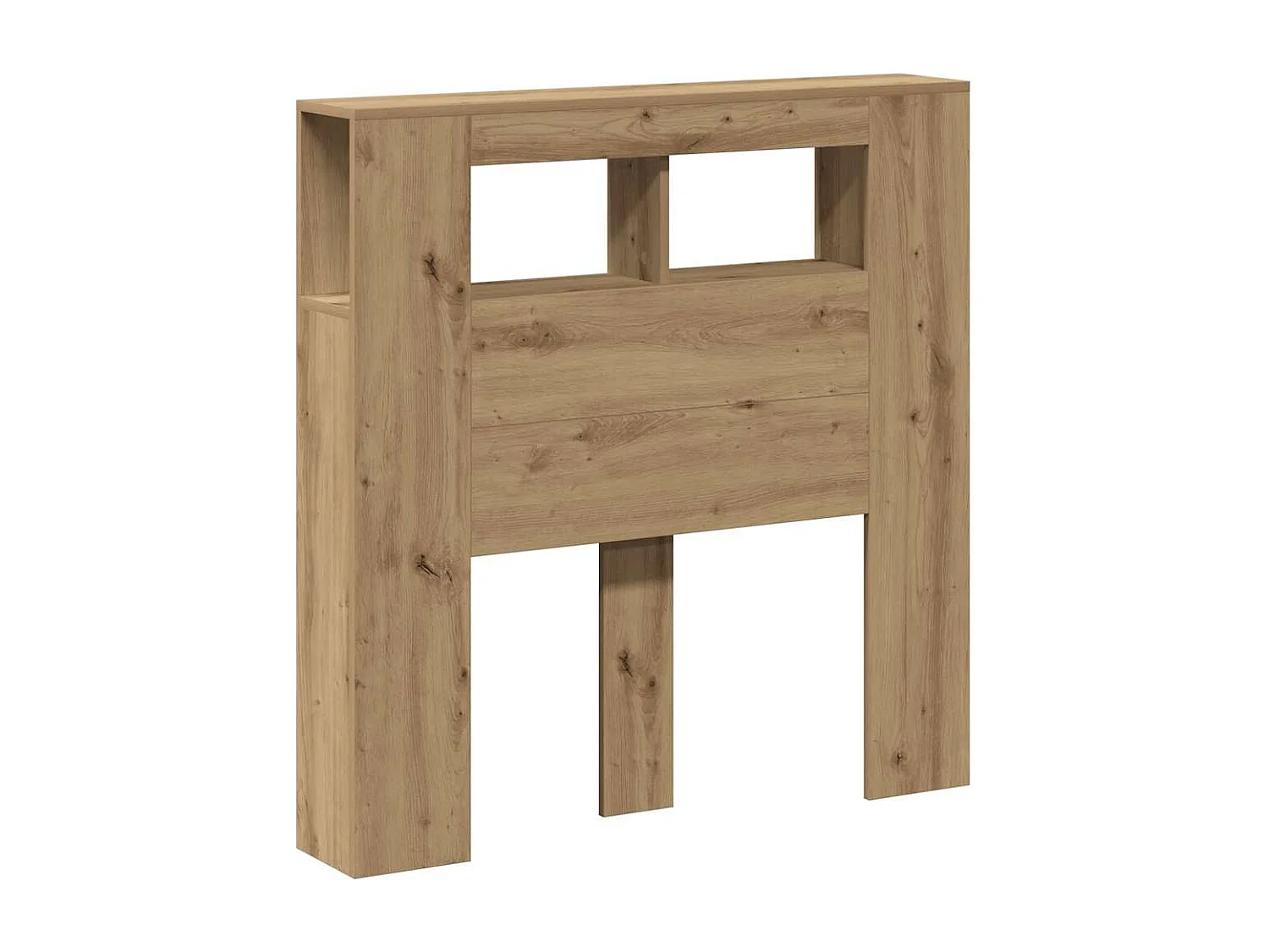 Tête de lit à LED chêne artisanal 100x18,5x103,5 cm