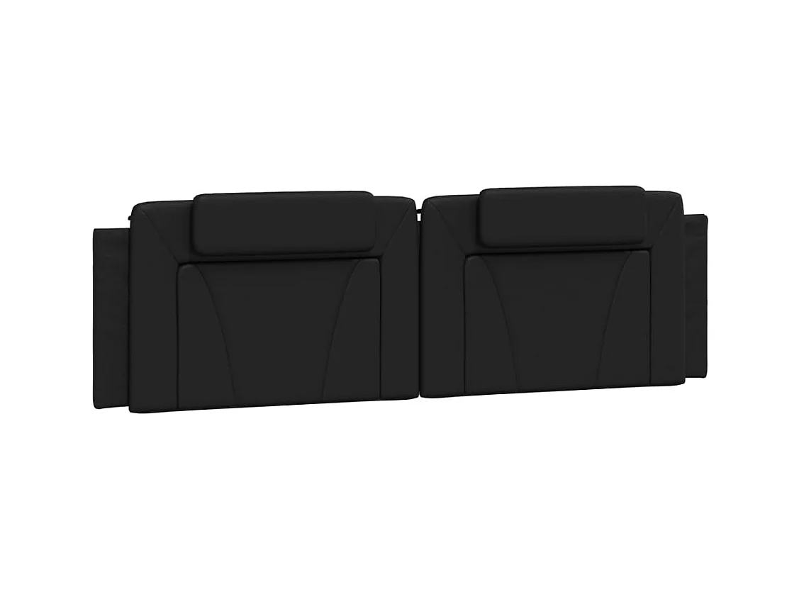 Tête de lit noir 183 cm similicuir