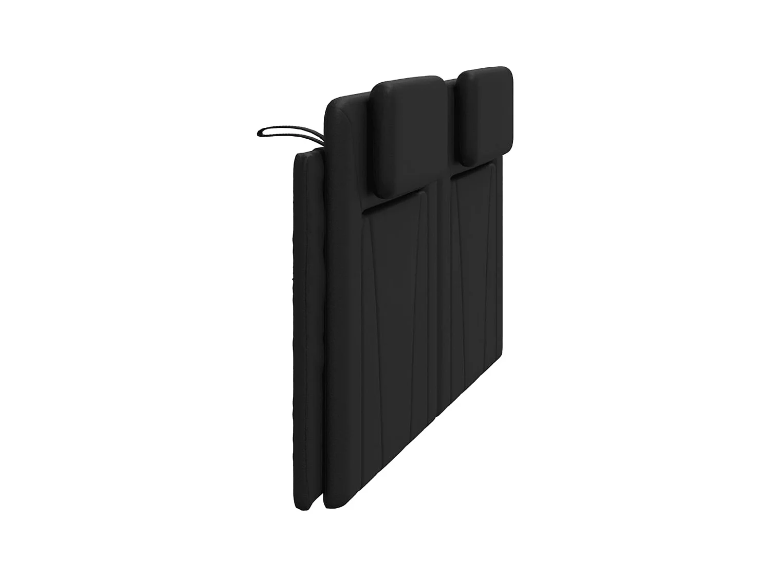 Tête de lit noir 183 cm similicuir