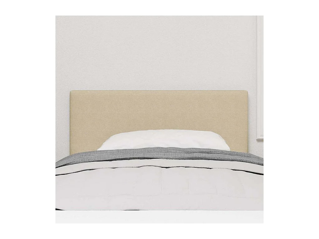 Cabeceira Manual Verde cinza claro 80 cm Tecido em ribana