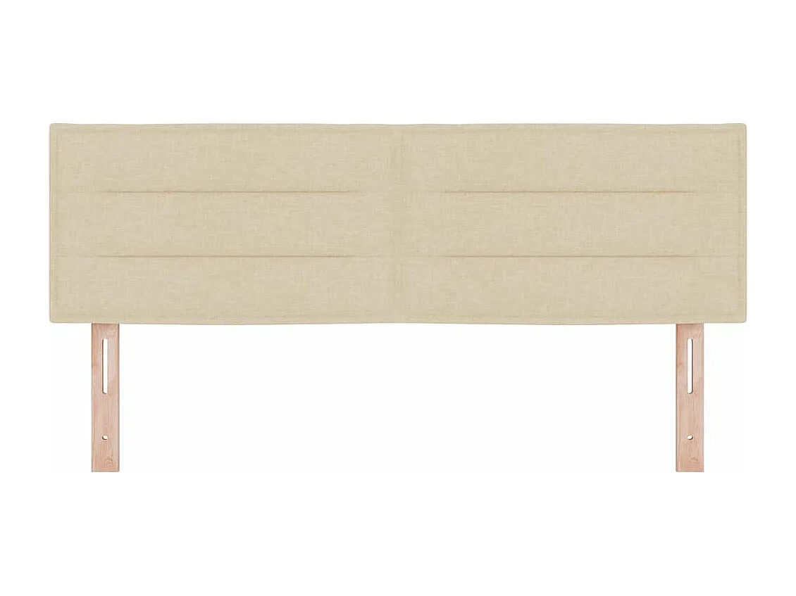 Cabecero con cabecera Manual Crema 160 cm tela