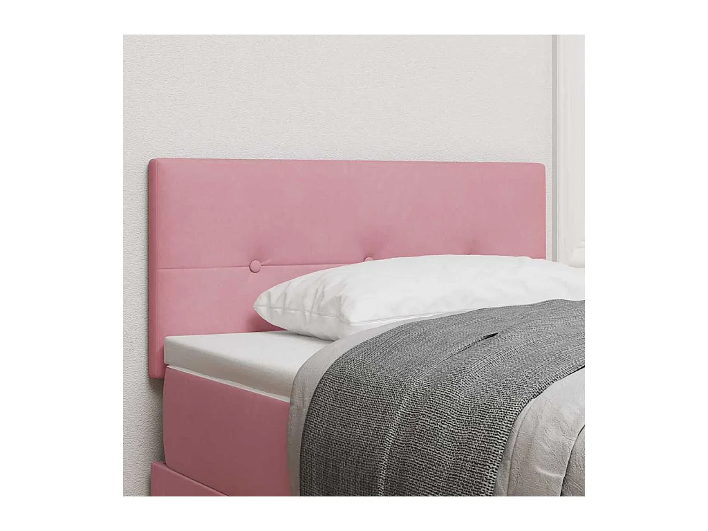 Tête de lit Montage mural avec tête de lit Rose 100 cm Velours