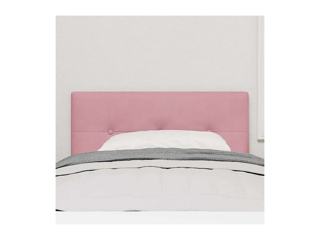 Tête de lit Montage mural avec tête de lit Rose 100 cm Velours