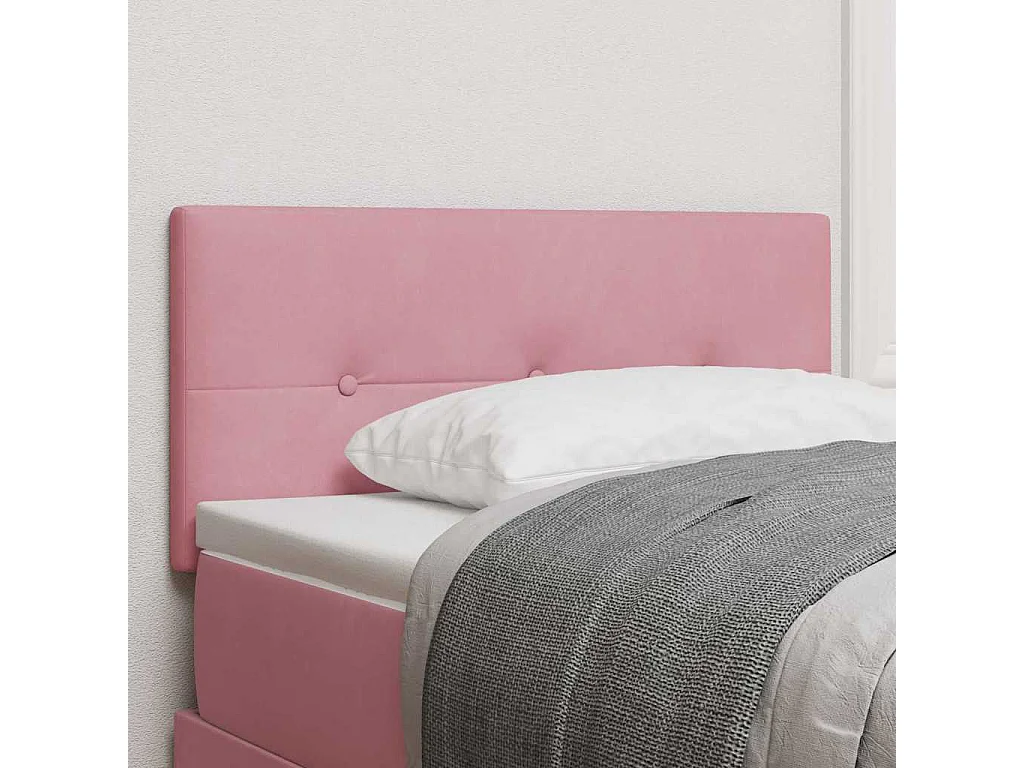 Tête de lit Montage mural avec tête de lit Rose 100 cm Velours