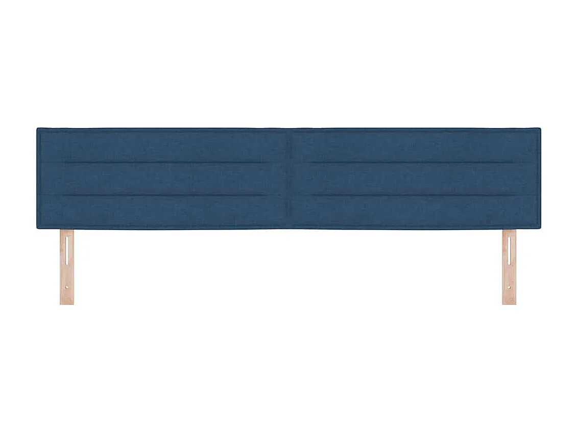 Tête de lit LED avec des lumières à LED Bleu 200 cm tissu