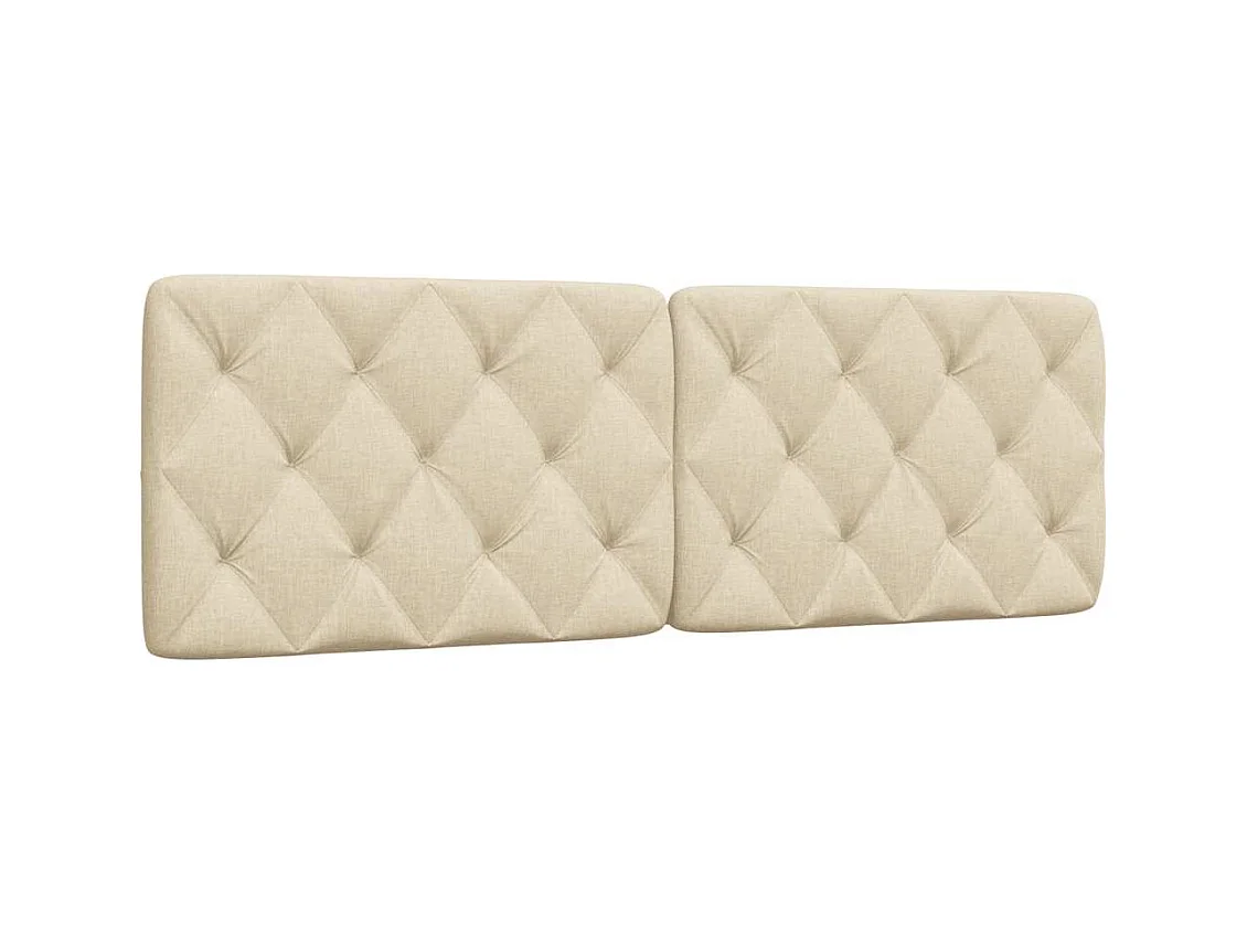 Tête de lit crème 160 cm tissu