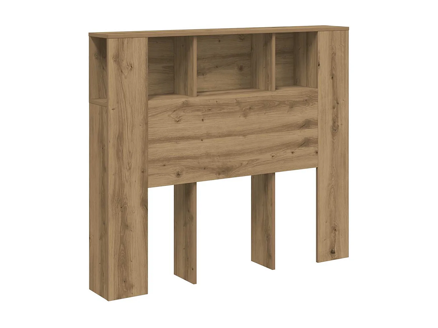 Armoire de tête de lit chêne artisanal 120x19x104,5 cm