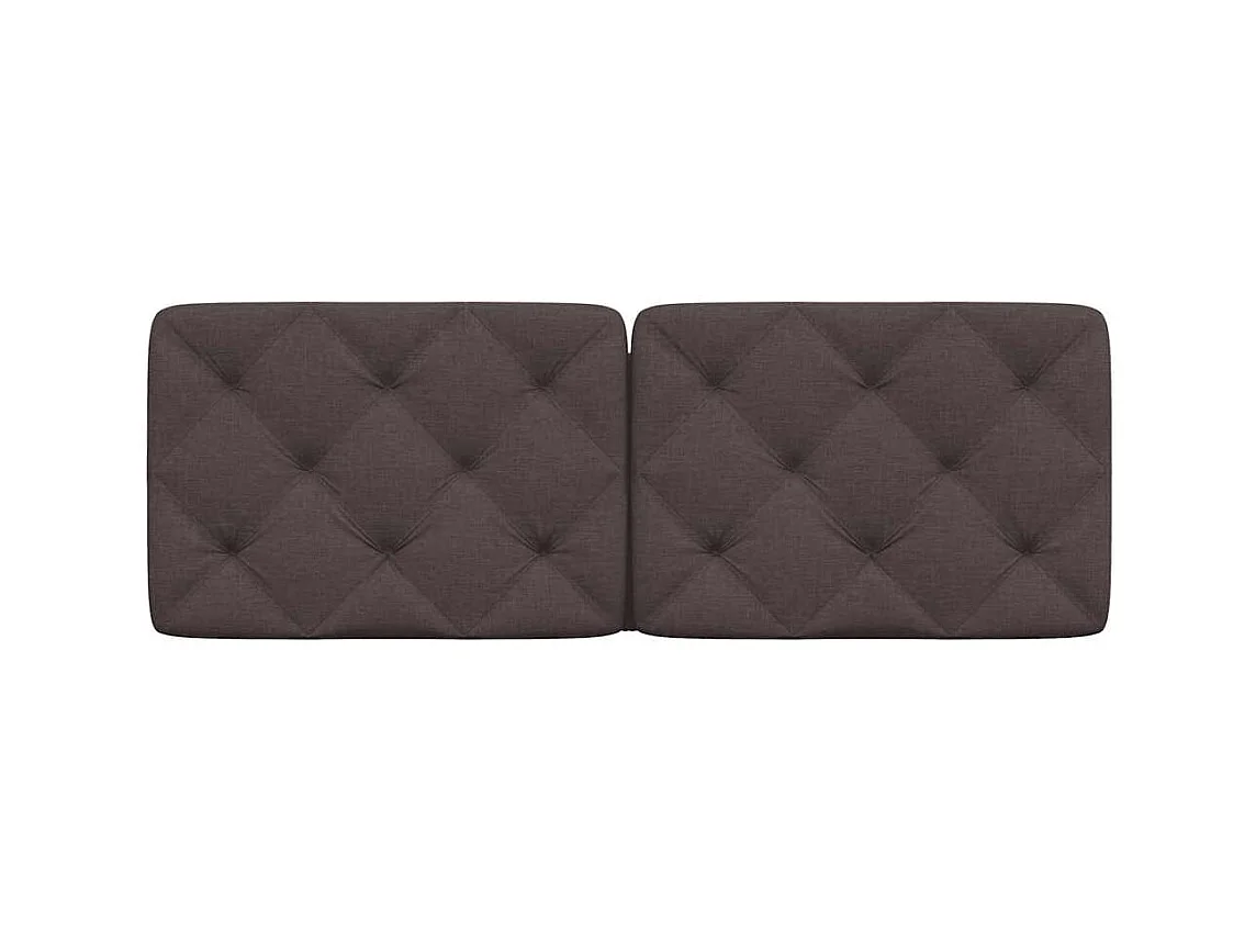 Hoofdbordkussen 140 cm stof donkerbruin