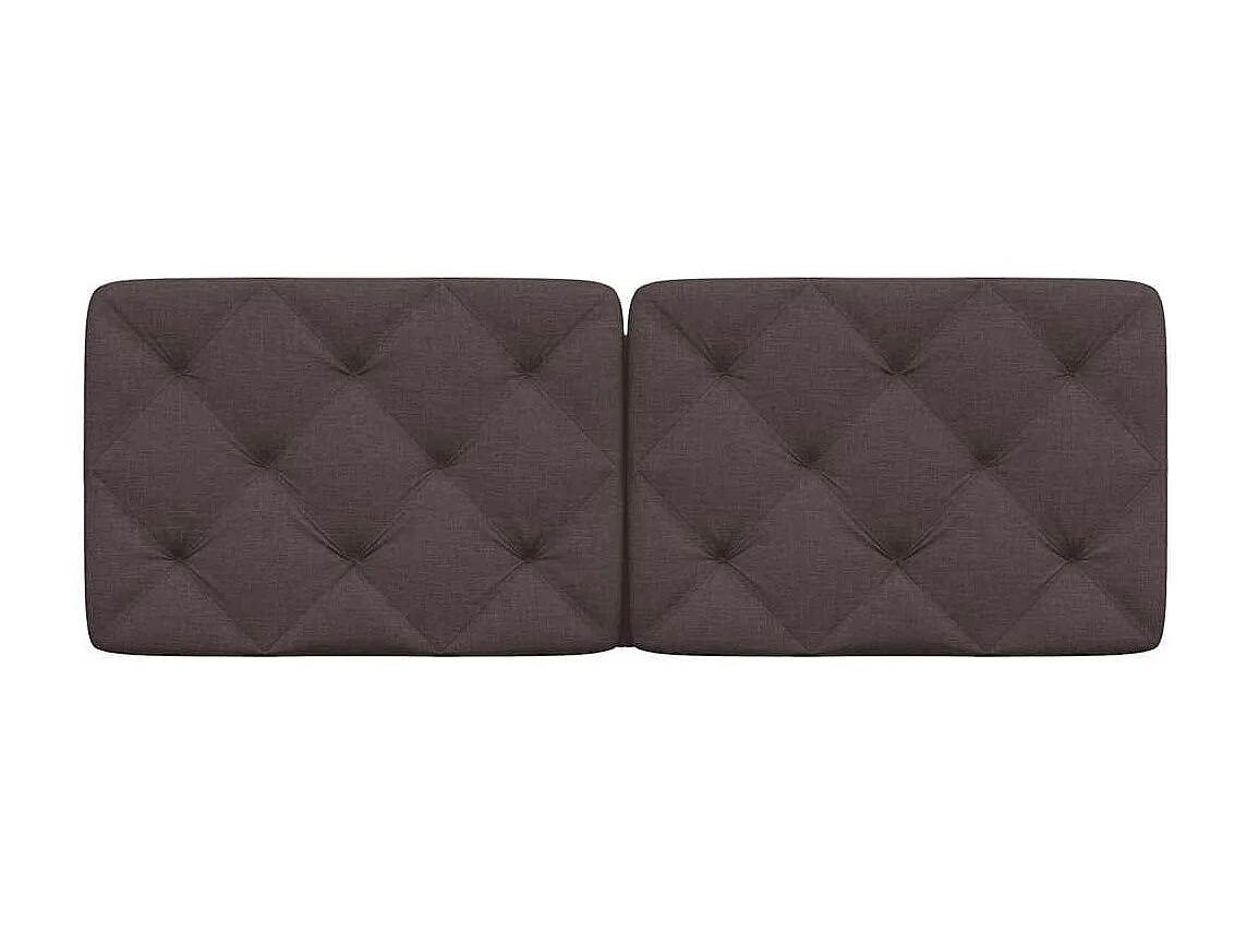 Tête de lit marron foncé 140 cm tissu