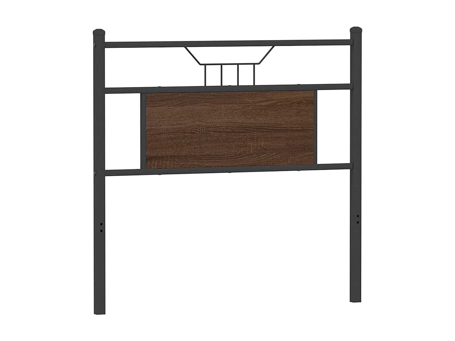 Tête de lit chêne marron 75 cm bois d'ingénierie et acier