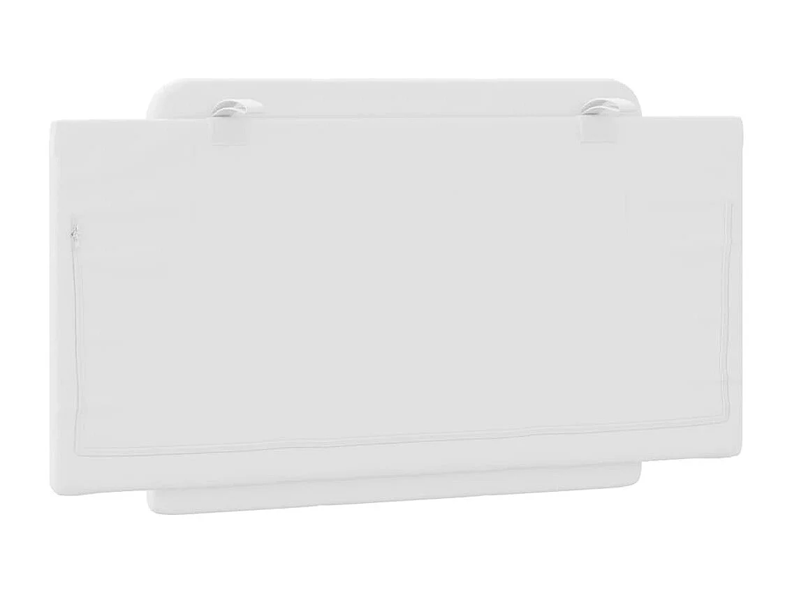 Tête de lit blanc 100 cm similicuir